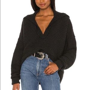 NWT - Free People Black Pullover